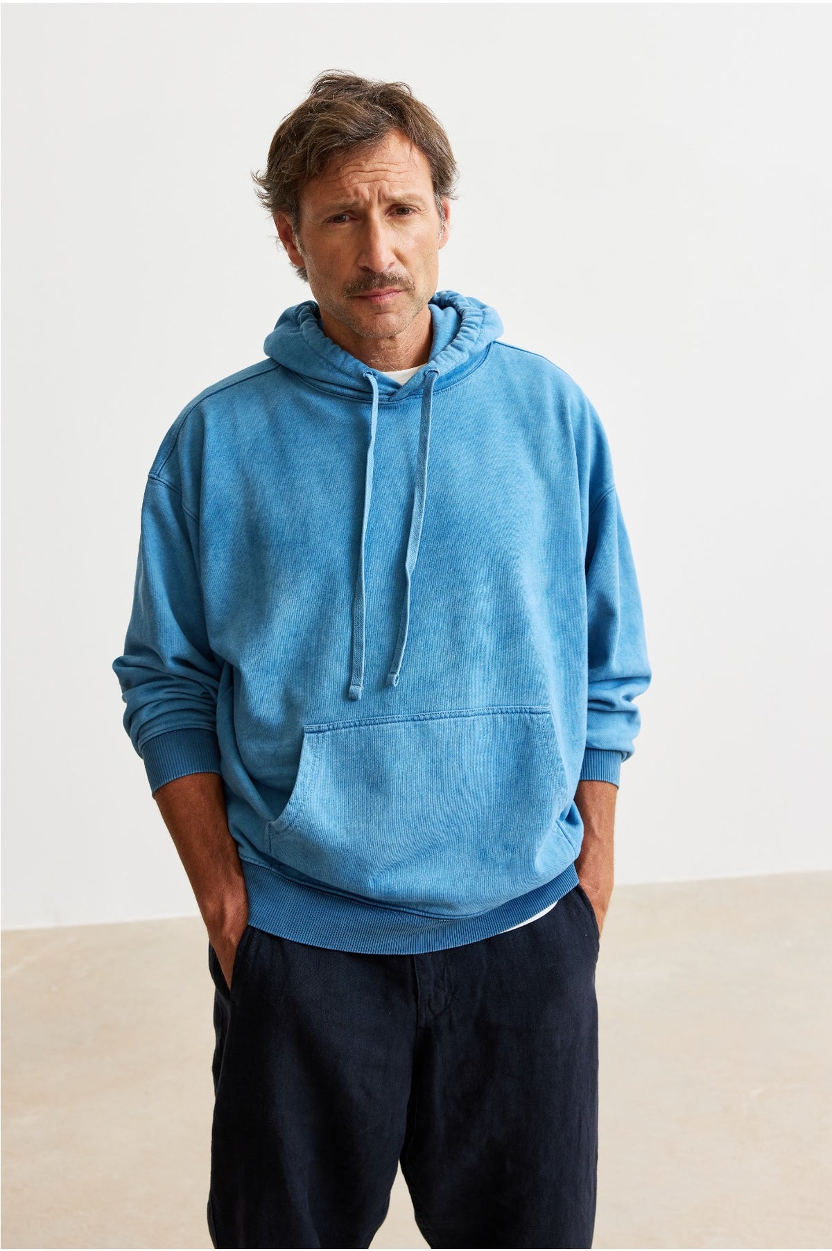 Terral Mid Indigo - Oversize Fit Hoodie