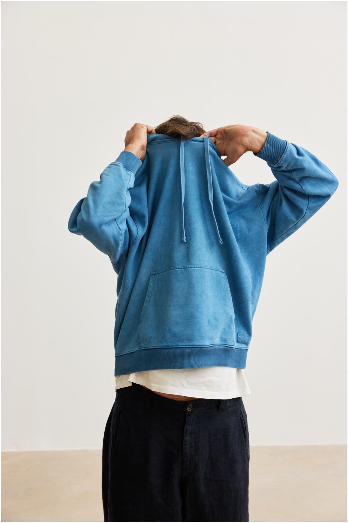 Terral Mid Indigo - Oversize Fit Hoodie