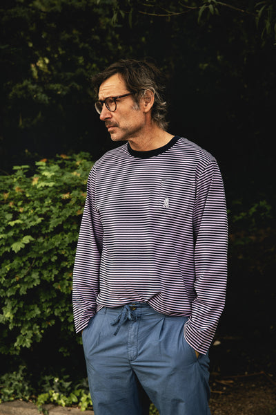 Pierce Stripes - Regular Fit Long Sleeve T-Shirt