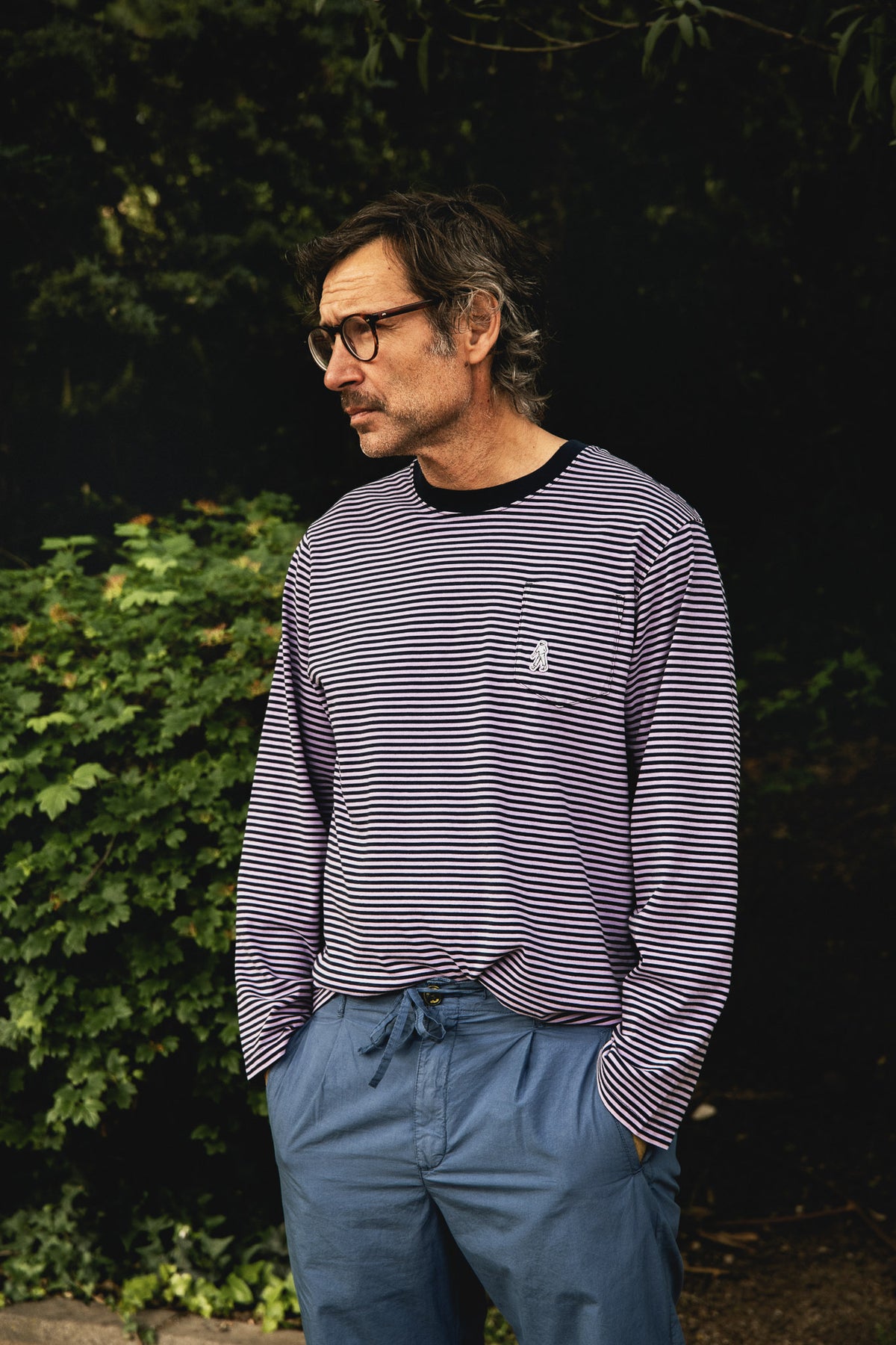 Pierce Stripes - Regular Fit Long Sleeve T-Shirt