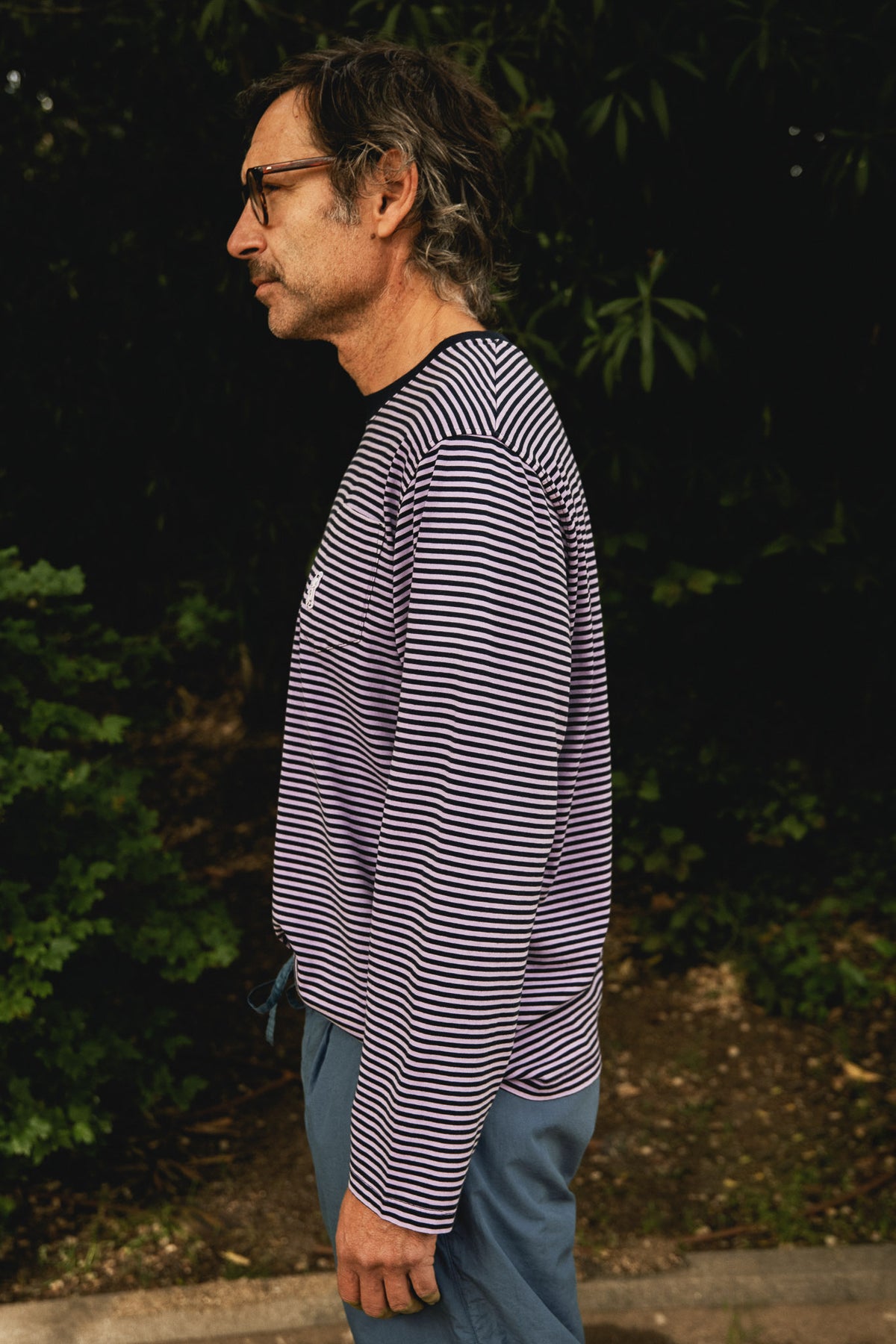 Pierce Stripes - Regular Fit Long Sleeve T-Shirt