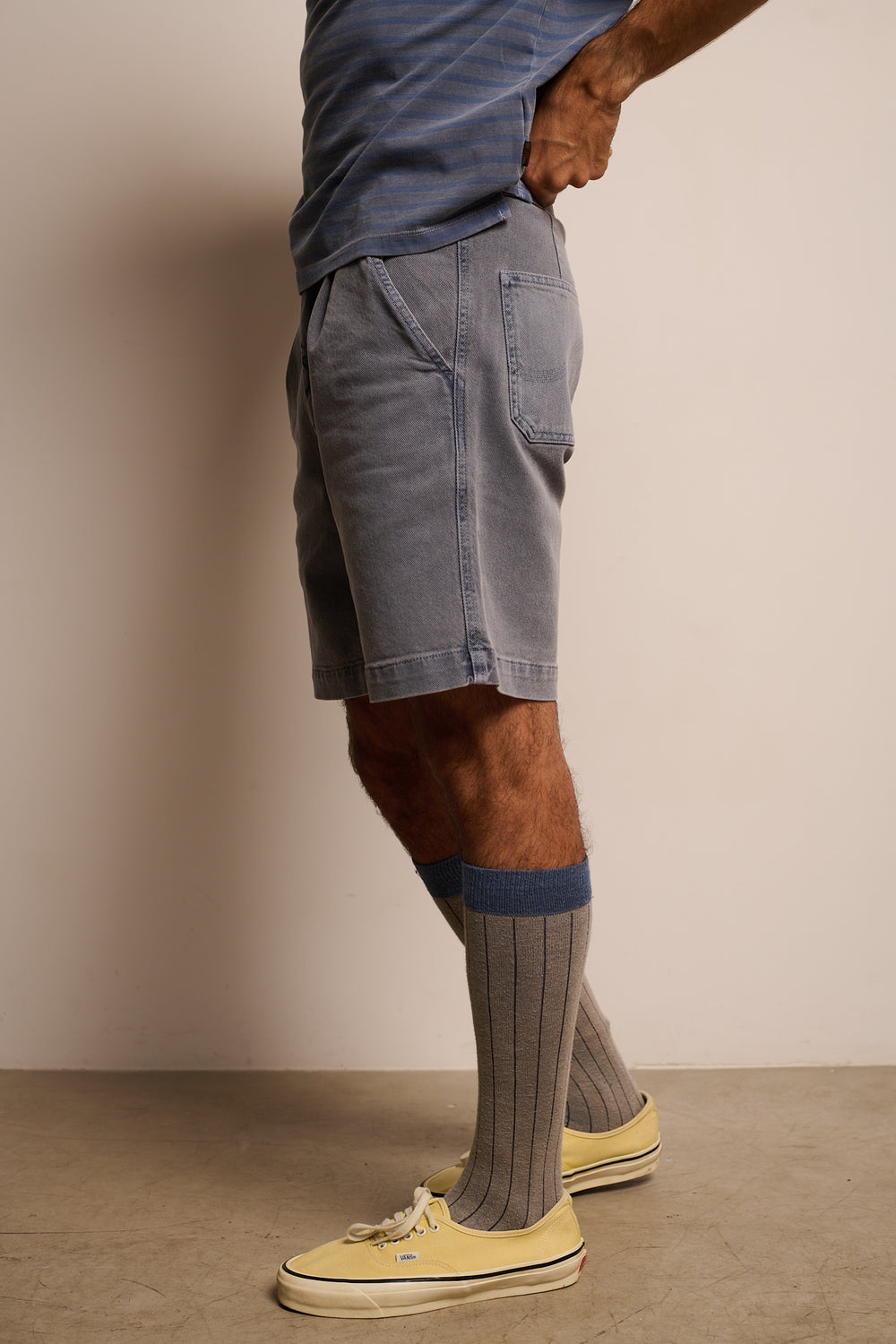 Clemen Short Halo Blue - Bermuda  Relaxed Fit Chino Style