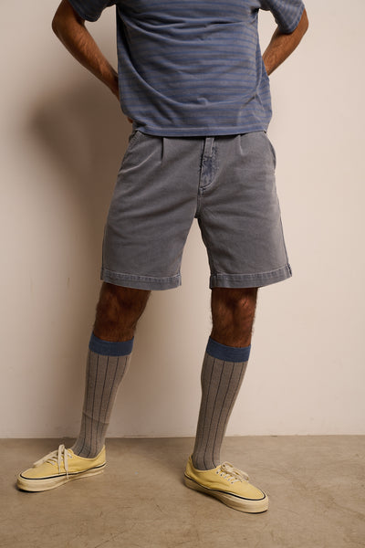 Clemen Short Halo Blue - Bermuda  Relaxed Fit Chino Style