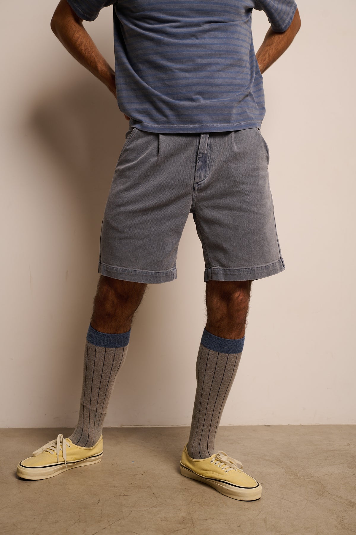 Clemen Short Halo Blue - Bermuda  Relaxed Fit Chino Style