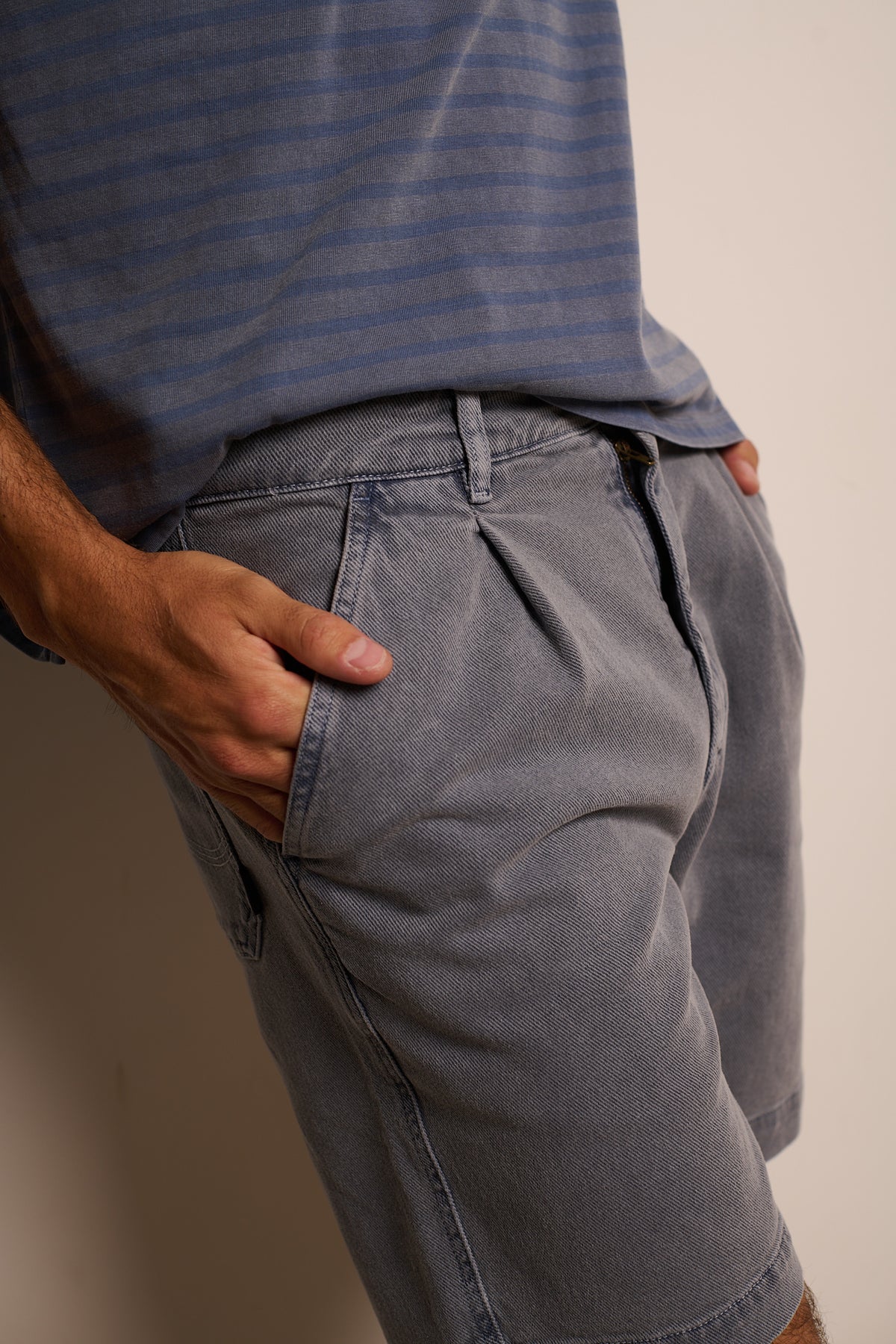 Clemen Short Halo Blue - Bermuda  Relaxed Fit Chino Style