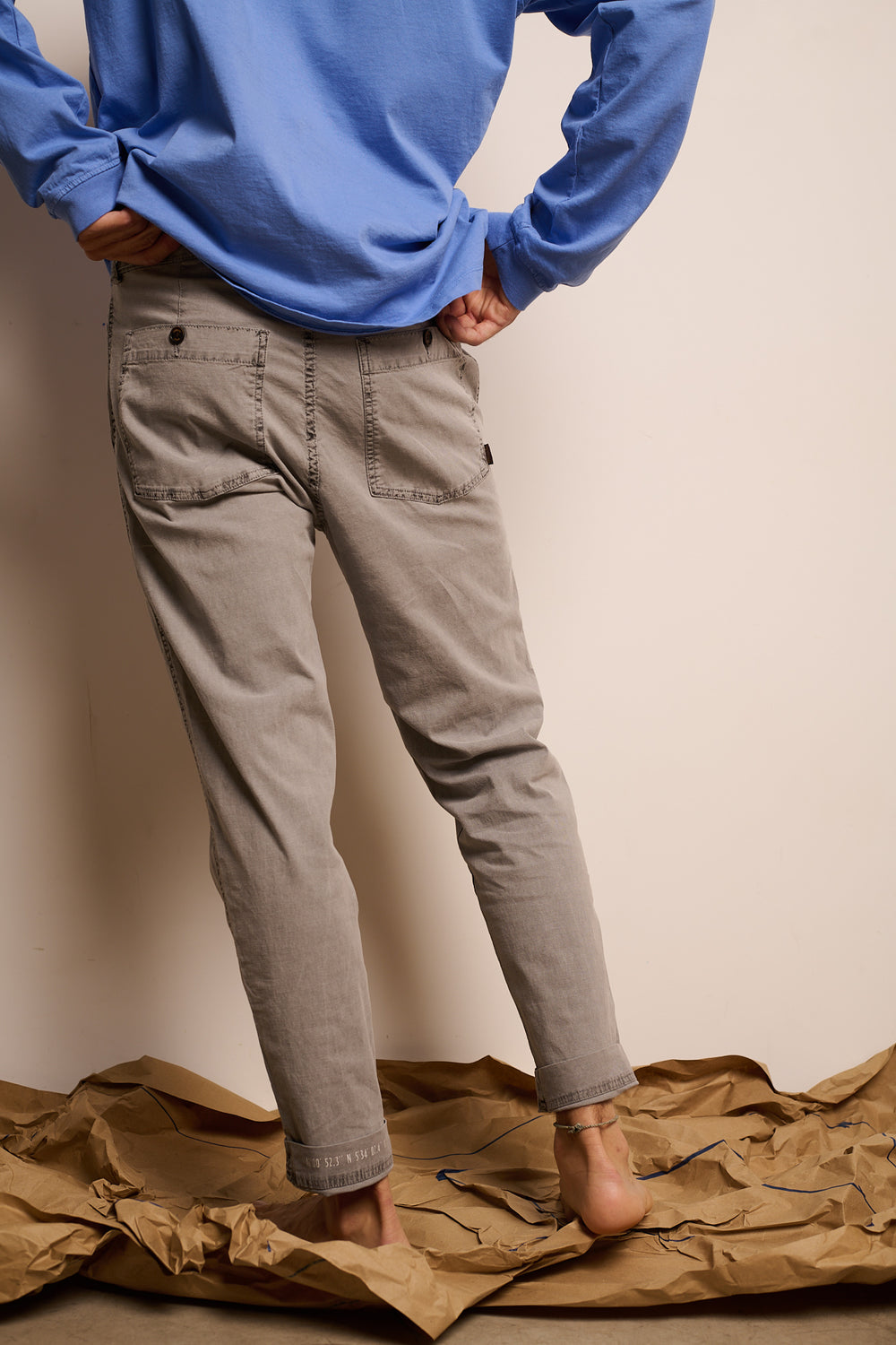 Luke Charcoal - Pantalón Tipo Chino Regular Fit
