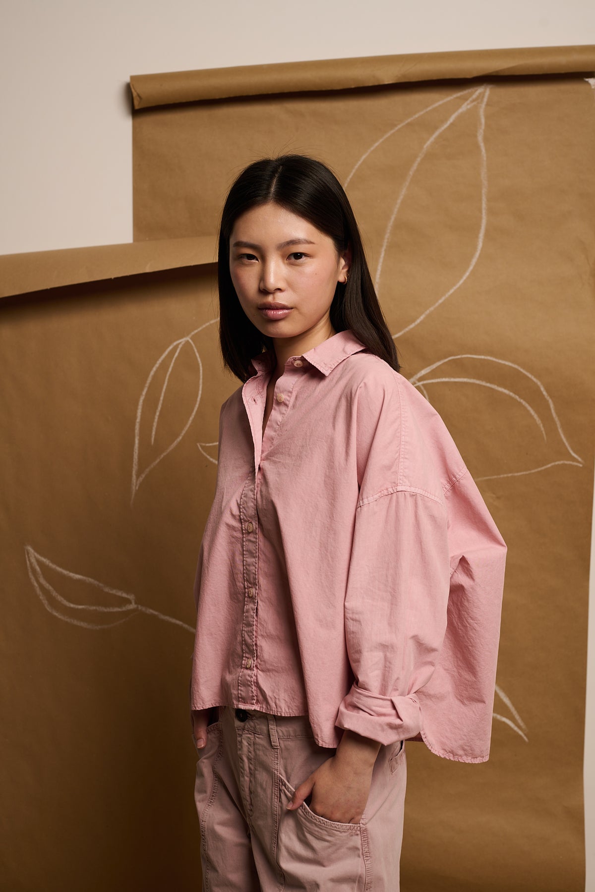 Grace Blush - Camisa boxy fit