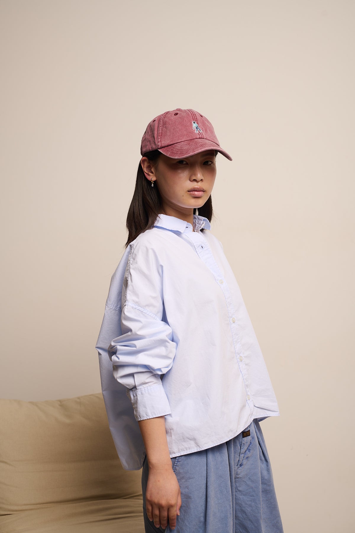 Grace Sky - Camisa boxy fit