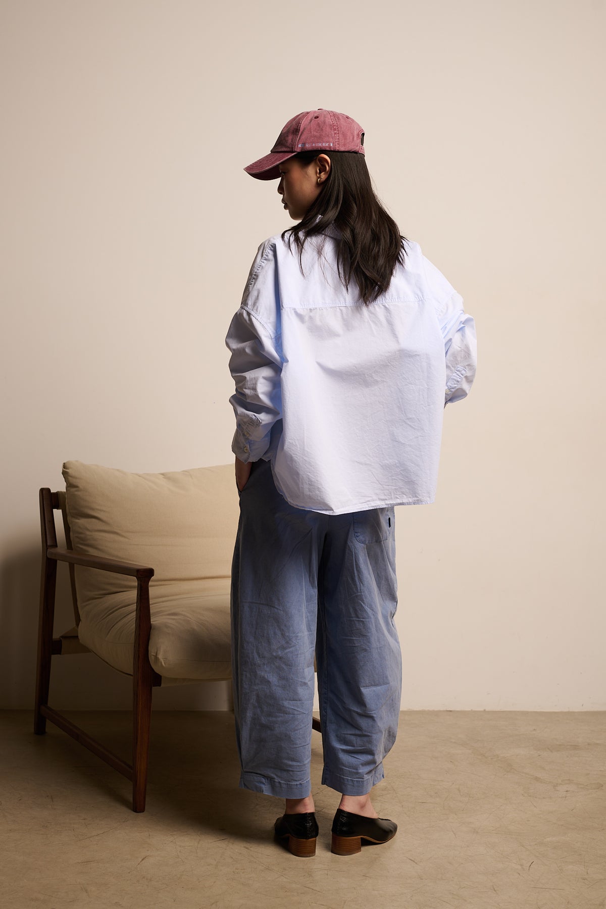 Grace Sky - Camisa boxy fit