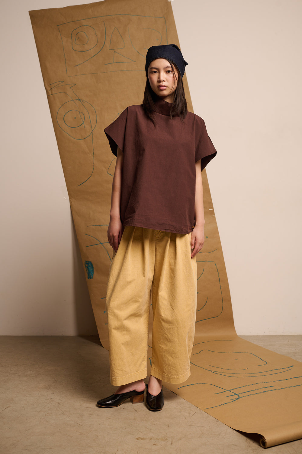 Aline Pastel Lemon - Pantalón tipo Barrel