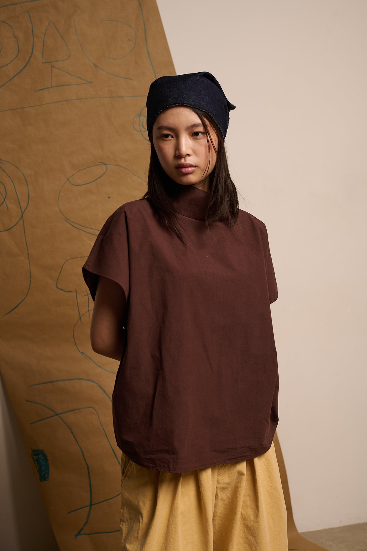 Lucy Cappuccino - Top Boxy Fit