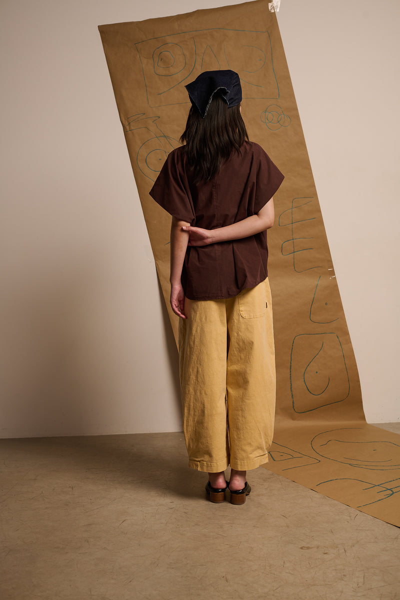 Aline Pastel Lemon - Pantalón tipo Barrel