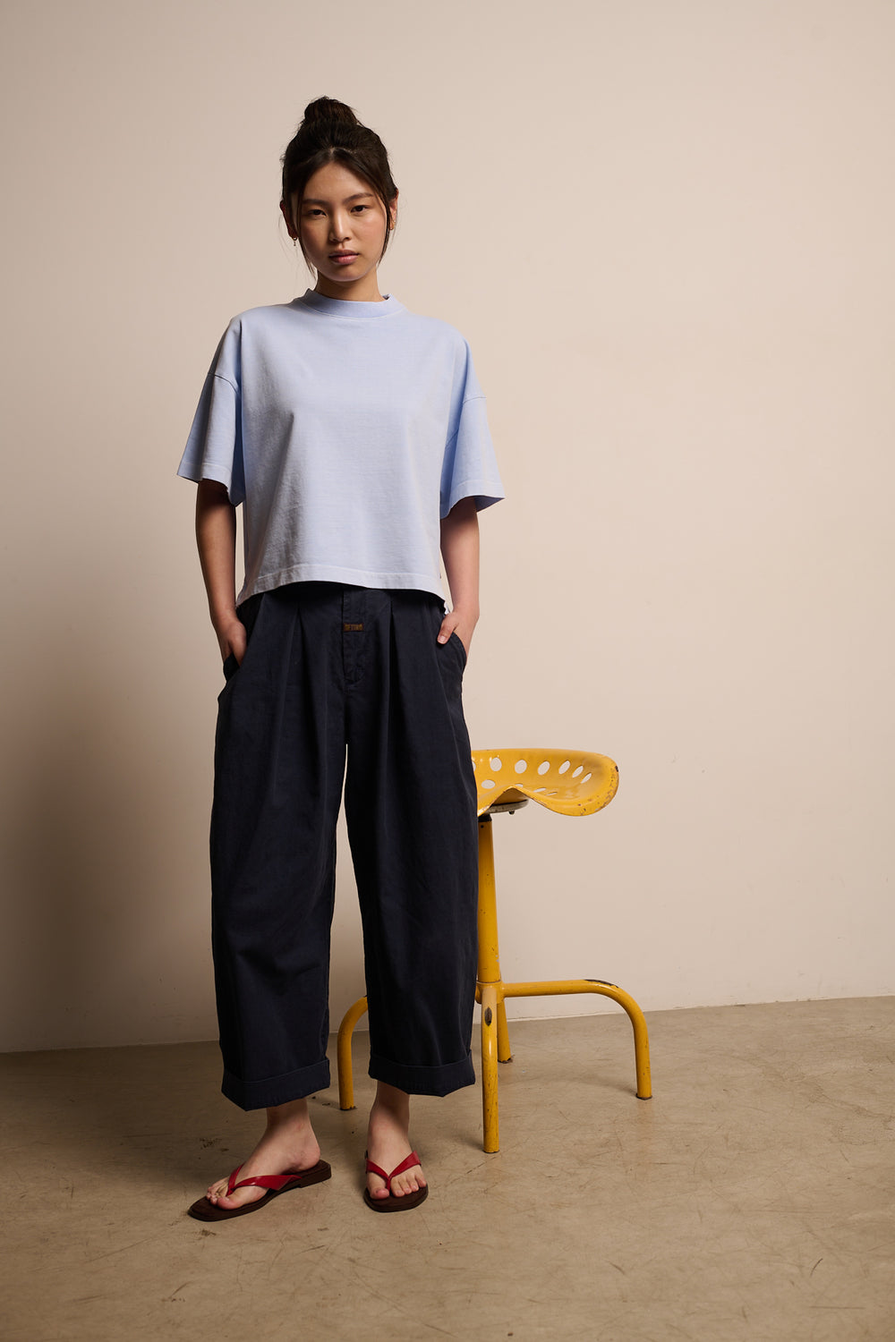 Daria Sky - Camiseta Boxy Fit