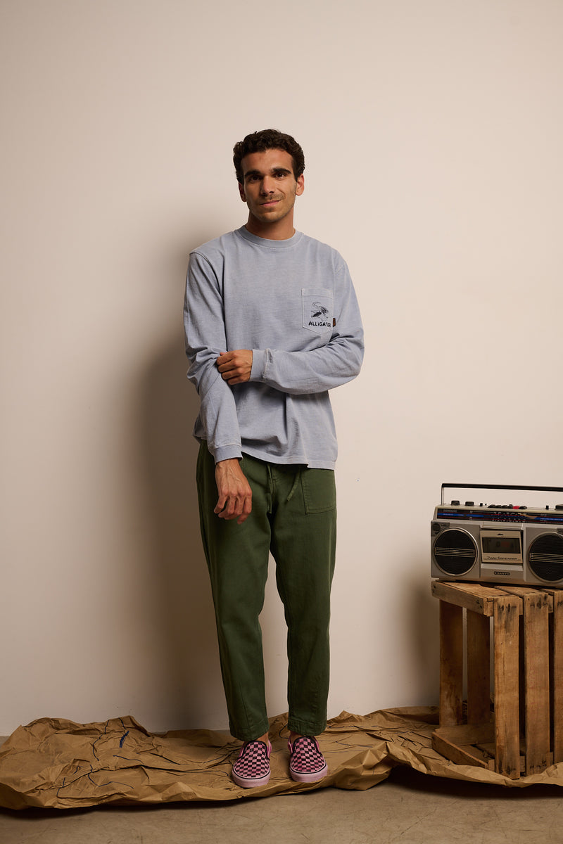 Jeremy Dark Olive - Pantalón Relaxed Fit