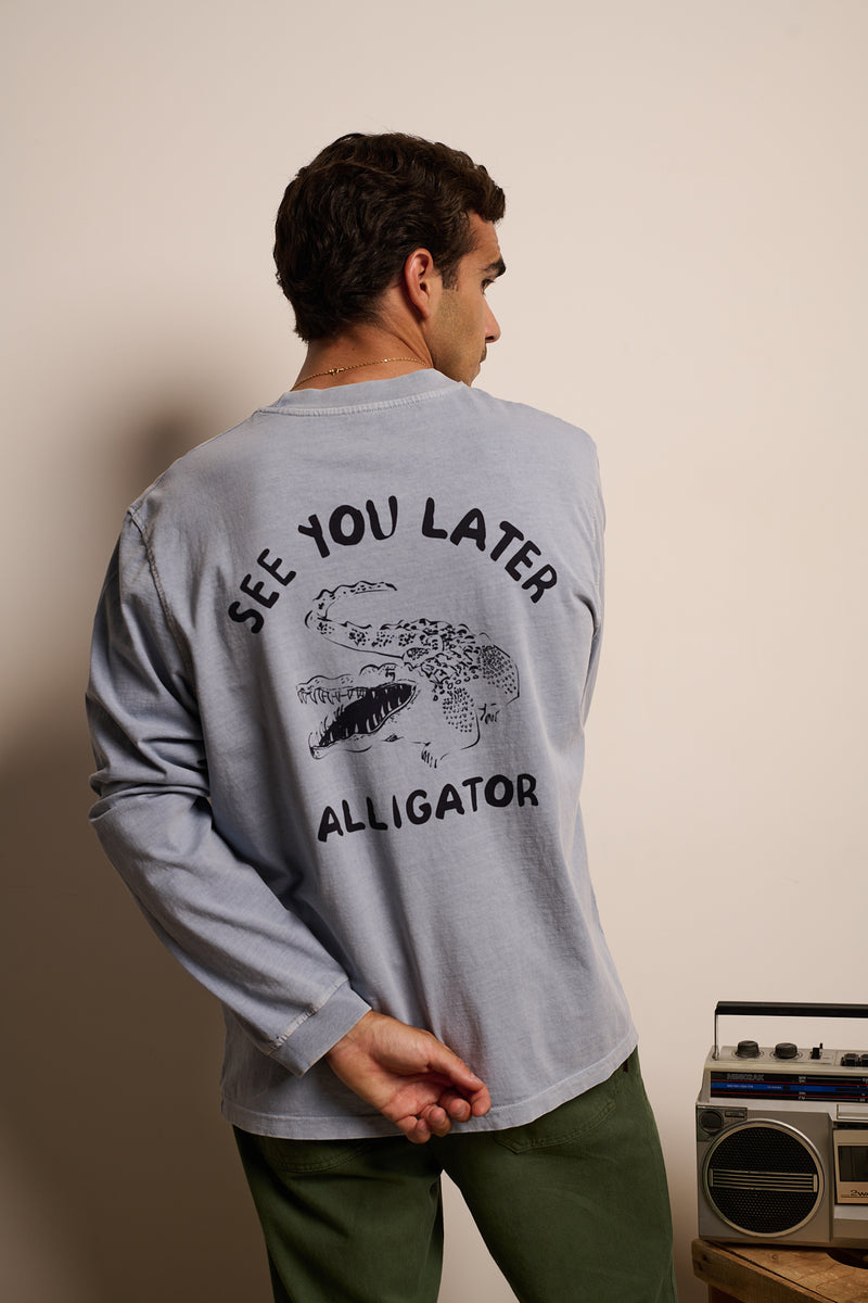Pierce Alligator - Relaxed Fit Long Sleeve T-Shirt