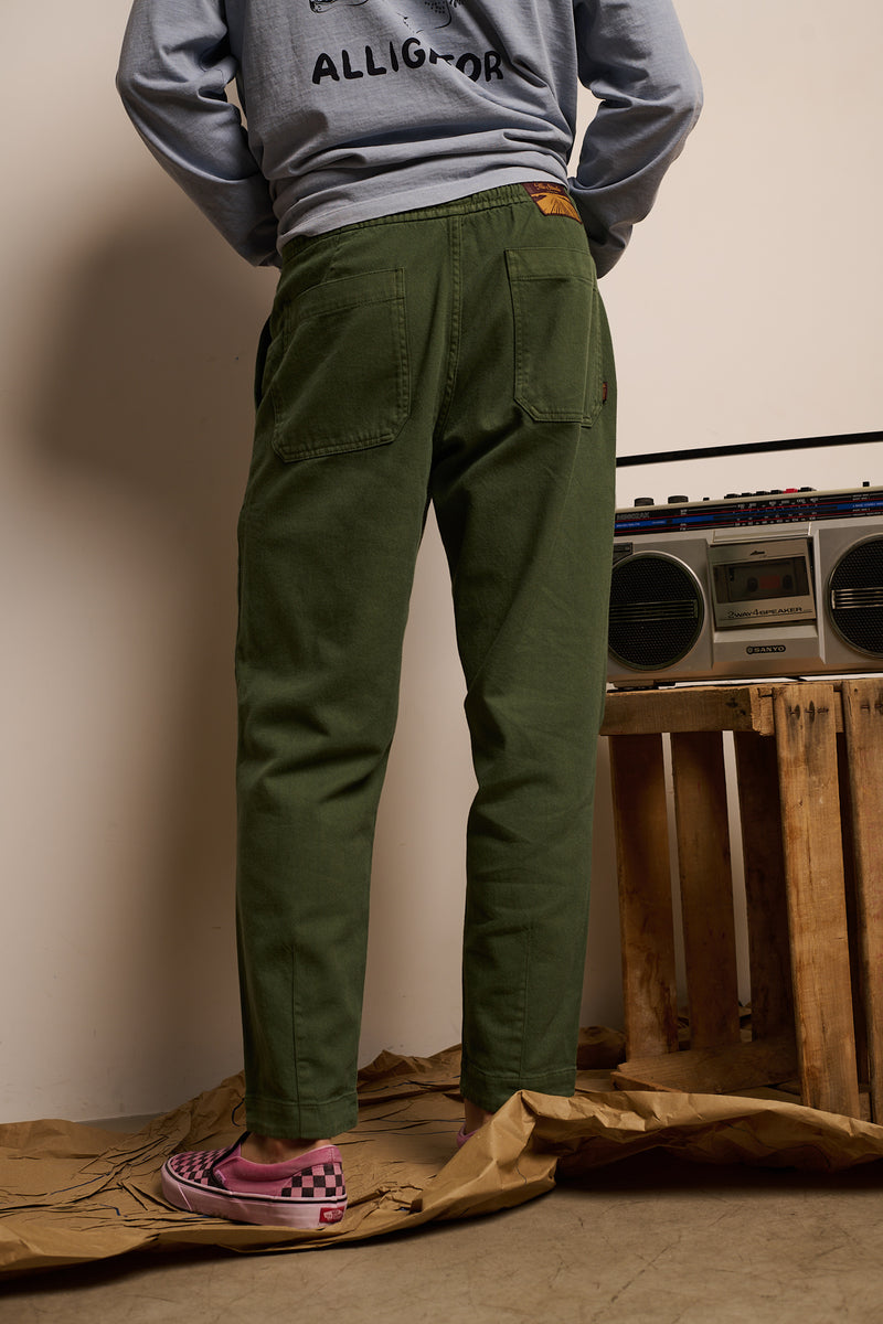 Jeremy Dark Olive - Pantalón Relaxed Fit