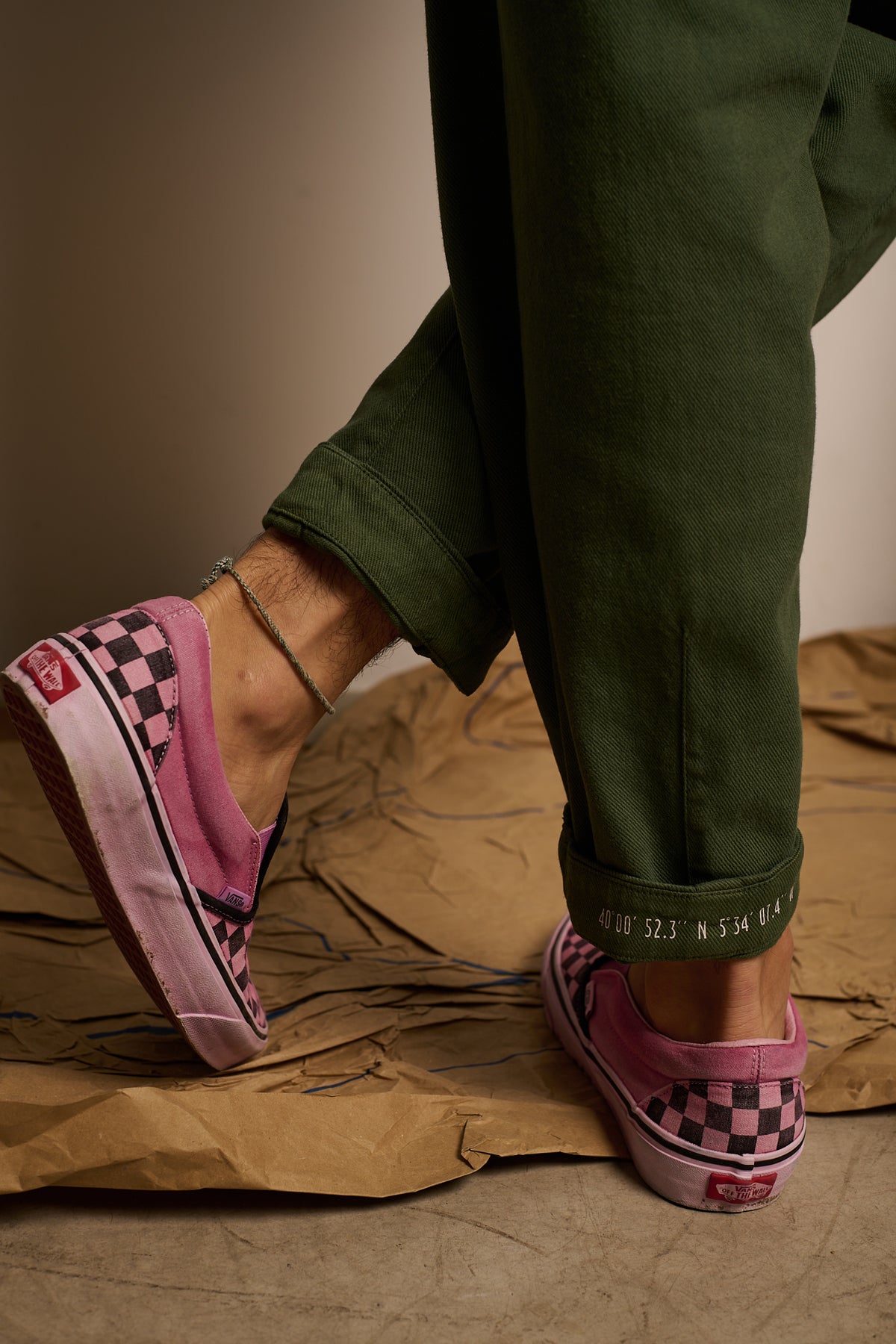 Jeremy Dark Olive - Pantalón Relaxed Fit