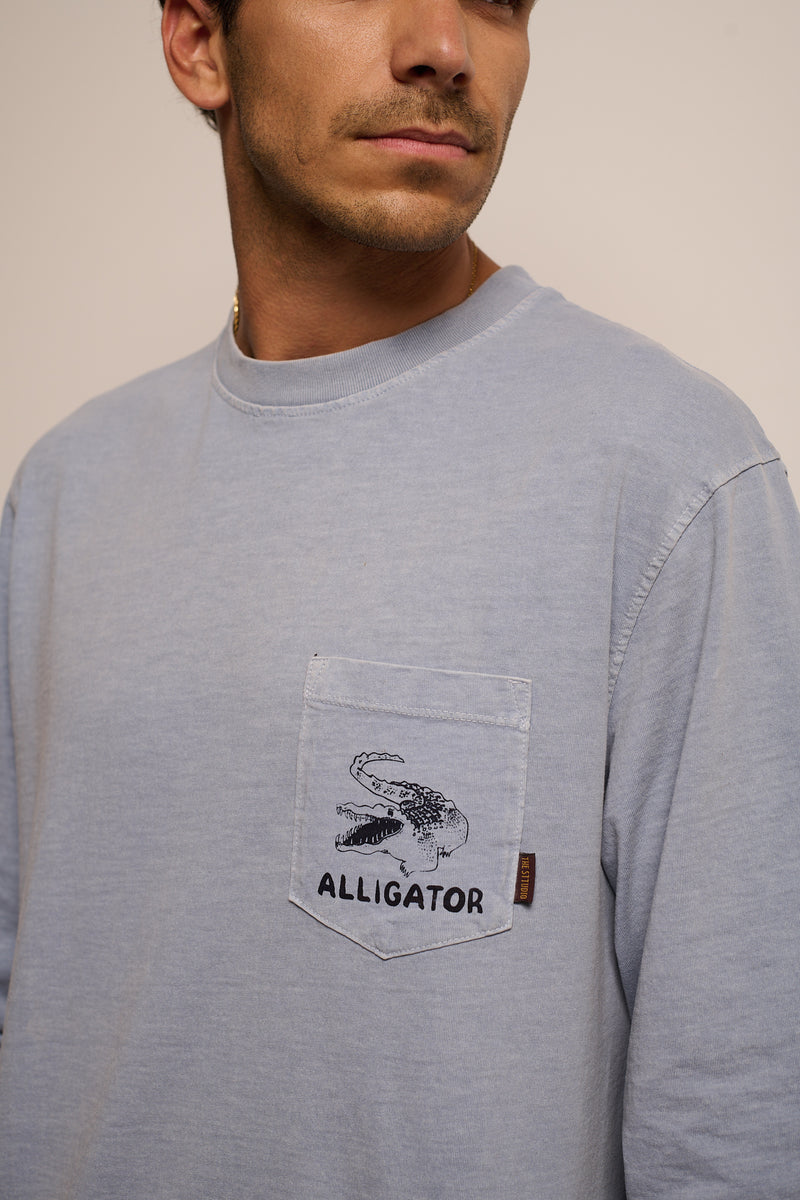 Pierce Alligator - Relaxed Fit Long Sleeve T-Shirt