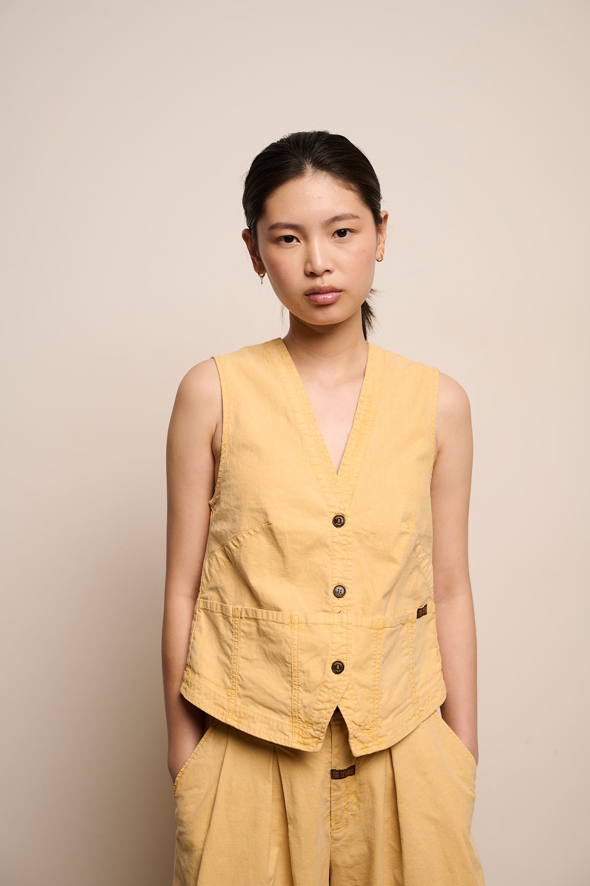 Mathilda Pastel Lemon - Chaleco Regular Fit