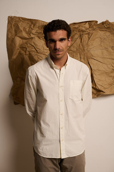 James Factory White - Camisa Relaxed Fit