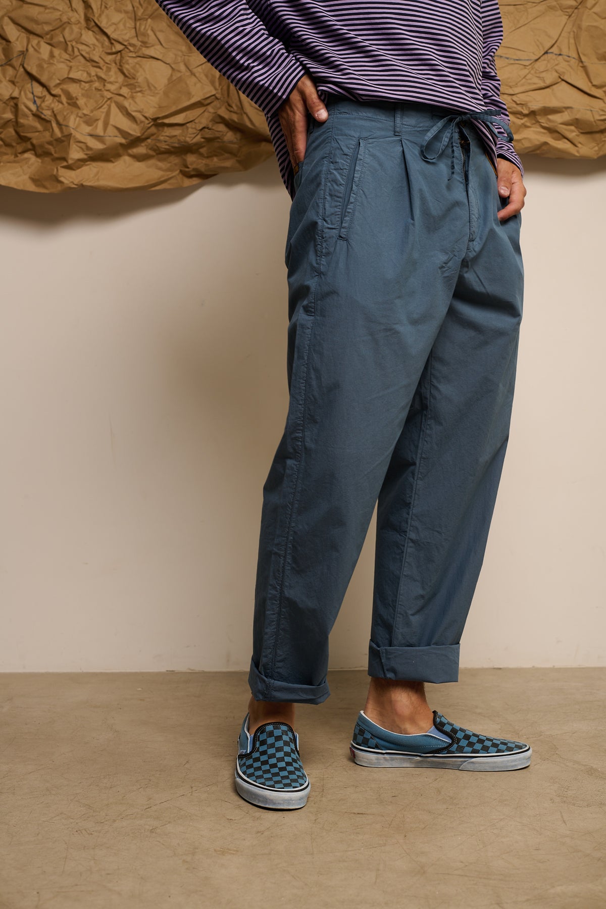 Clemen Summer French Blue - Pantalón Estilo Chino Straight Fit