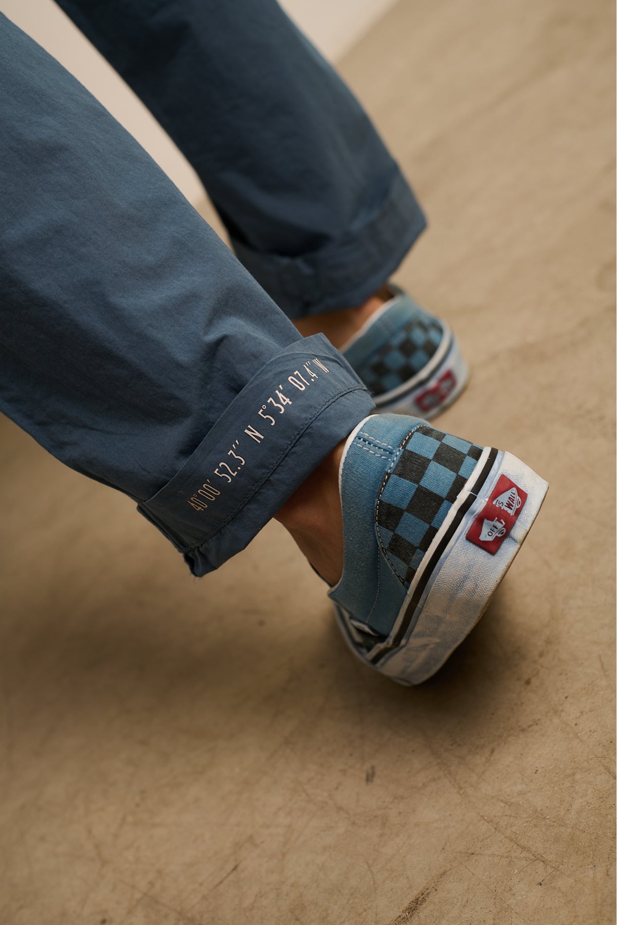Clemen Summer French Blue - Pantalón Estilo Chino Straight Fit