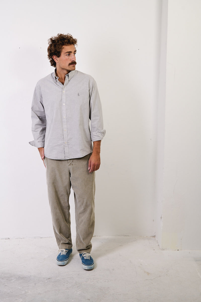 New Patrick Light Grey - Camisa Regular Fit