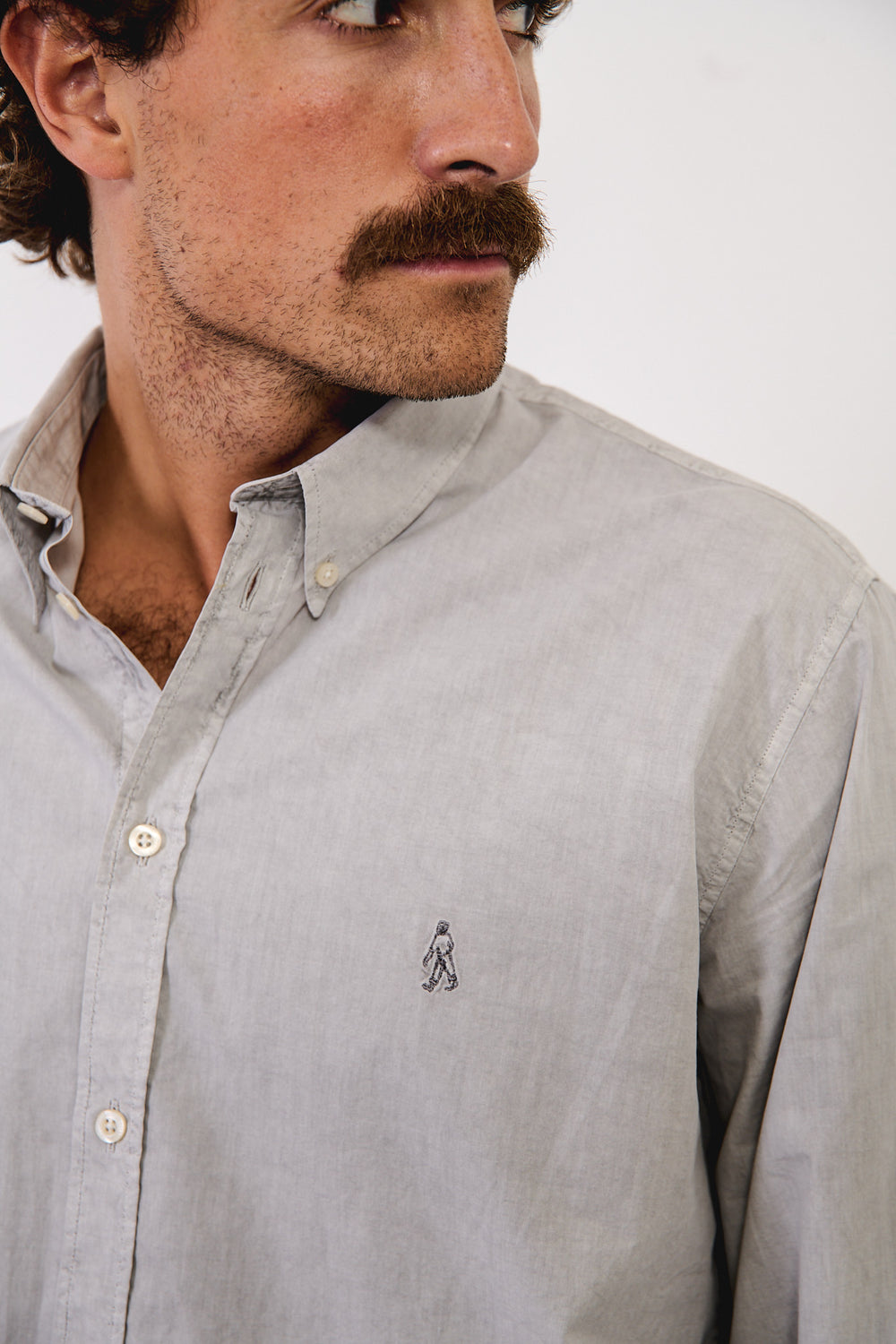 New Patrick Light Grey - Camisa Regular Fit