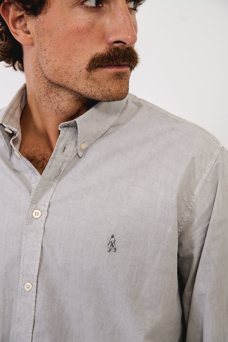 New Patrick Light Grey - Camisa Regular Fit