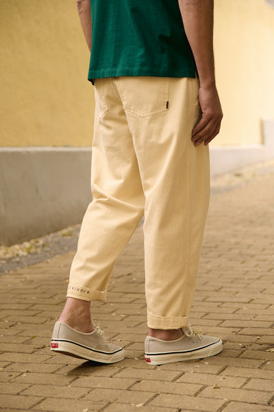 Cosme® - Capri Chino Style Trousers Relaxed-Tapered Cut
