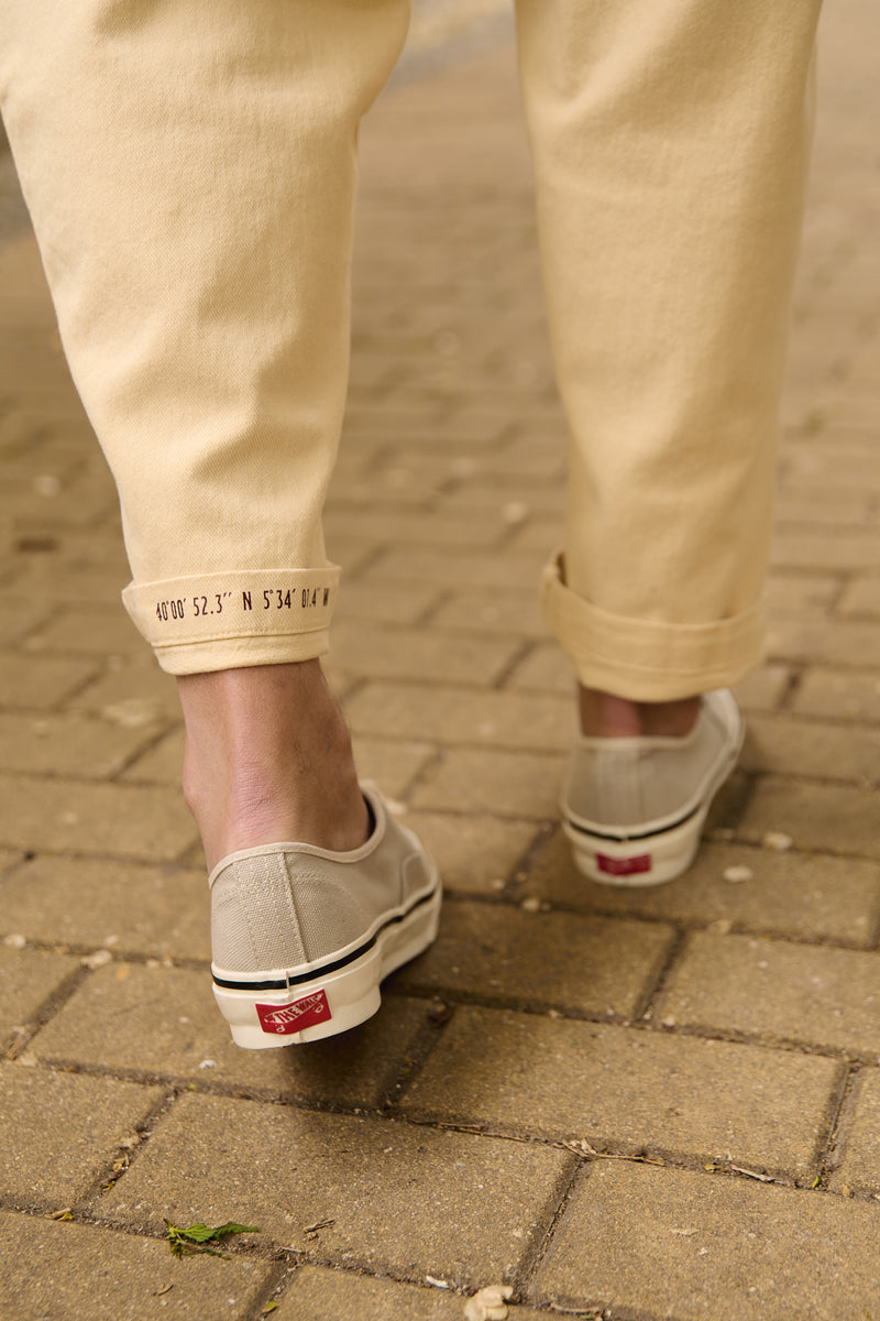 Cosme® - Capri Chino Style Trousers Relaxed-Tapered Cut