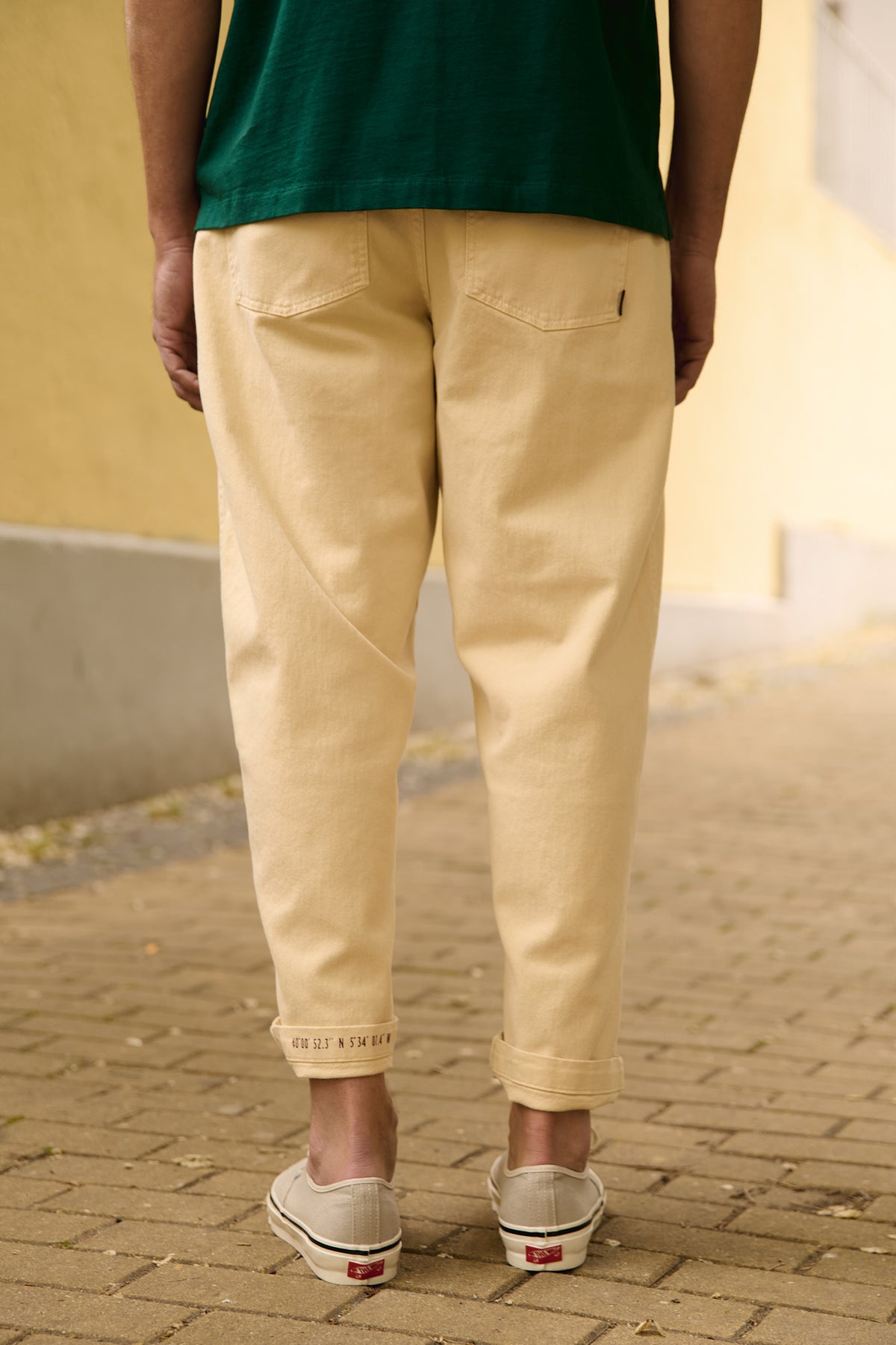 Cosme® - Capri Chino Style Trousers Relaxed-Tapered Cut