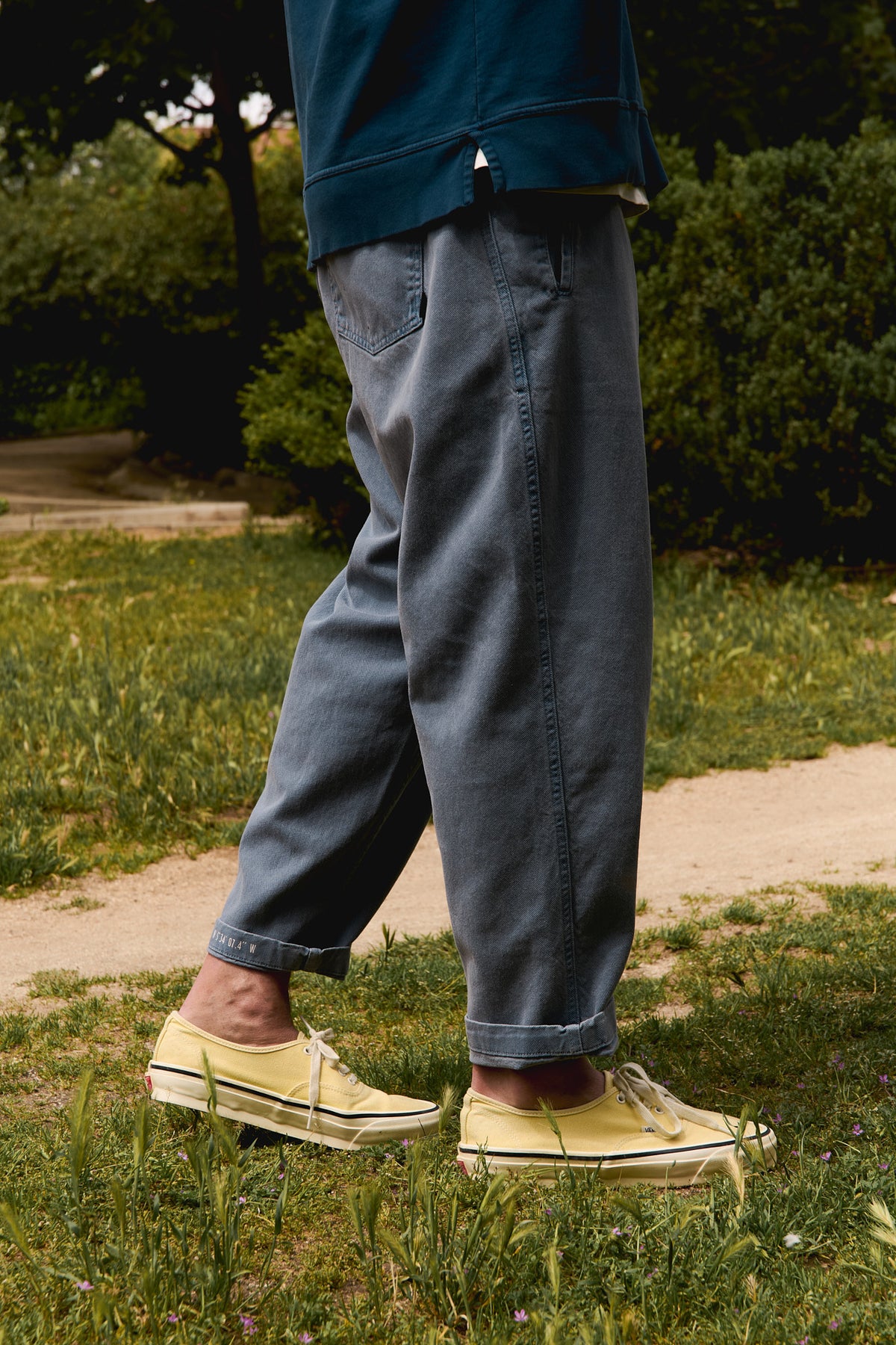 Cosme® - Capri Chino Style Trousers Relaxed-Tapered Cut