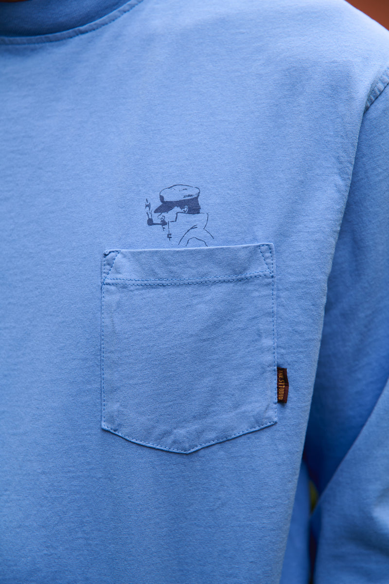Pierce Captain- Relaxed Fit Long Sleeve T-Shirt
