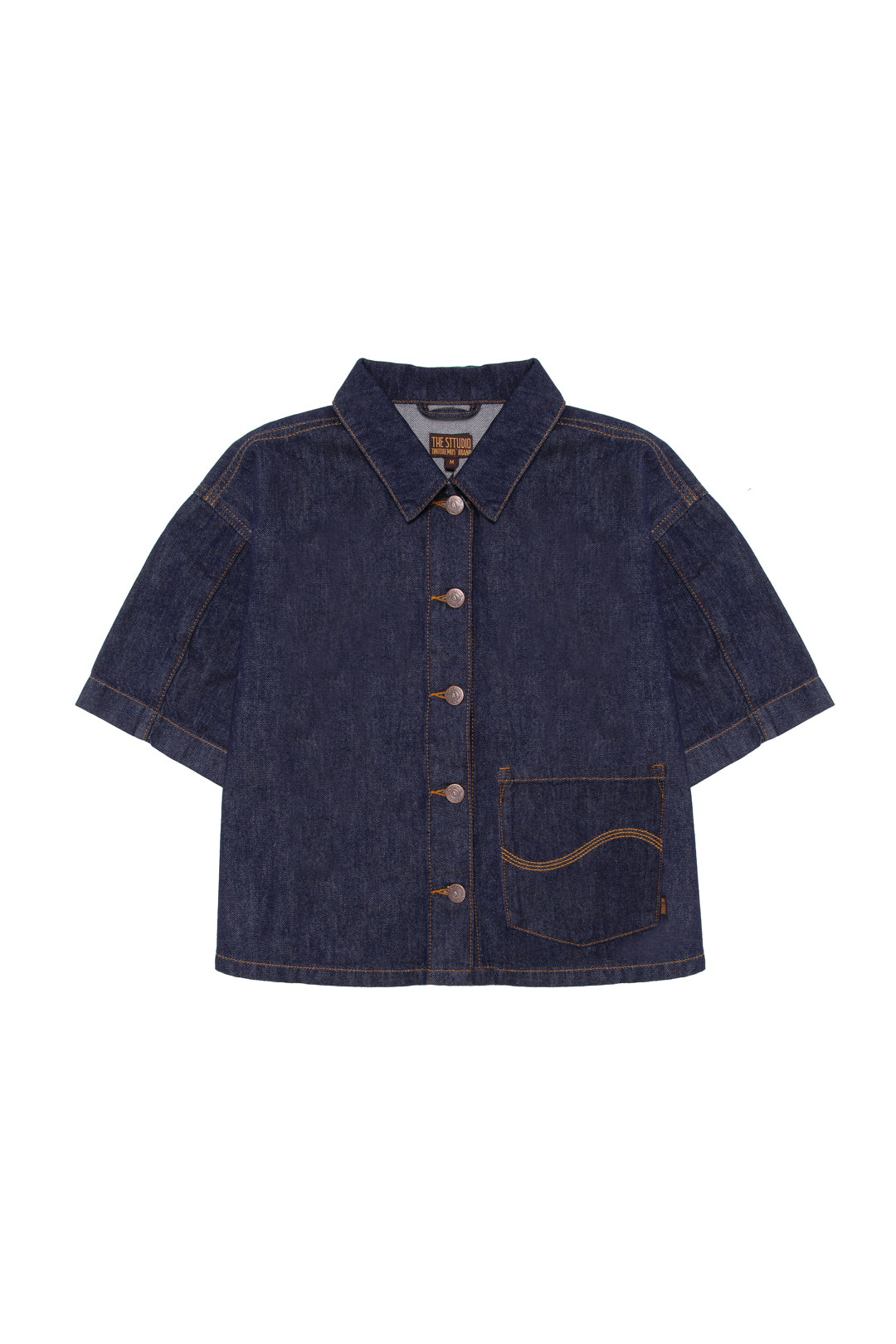 Emma - Camisa Cropped Fit Denim