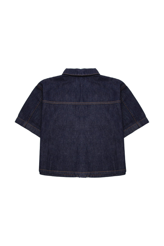 Emma - Camisa Cropped Fit Denim