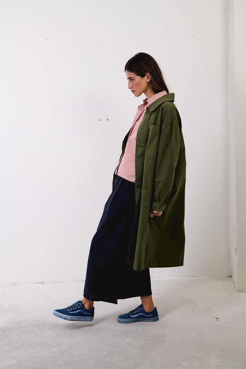 Tommy Dusty Leave - Abrigo Regular Fit Workwear Style