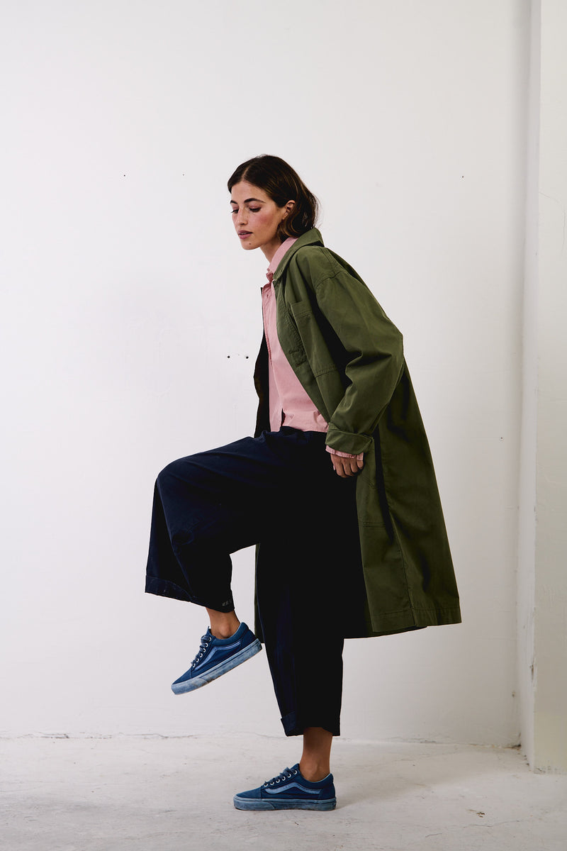 Tommy Dusty Leave - Abrigo Regular Fit Workwear Style
