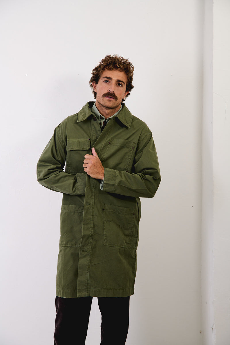 Tommy Dusty Leave - Abrigo Regular Fit Workwear Style