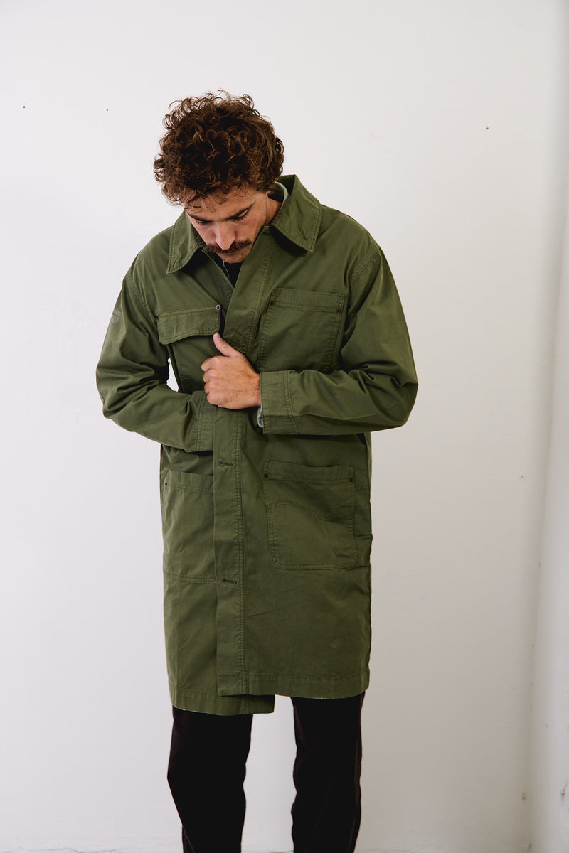 Tommy Dusty Leave - Abrigo Regular Fit Workwear Style