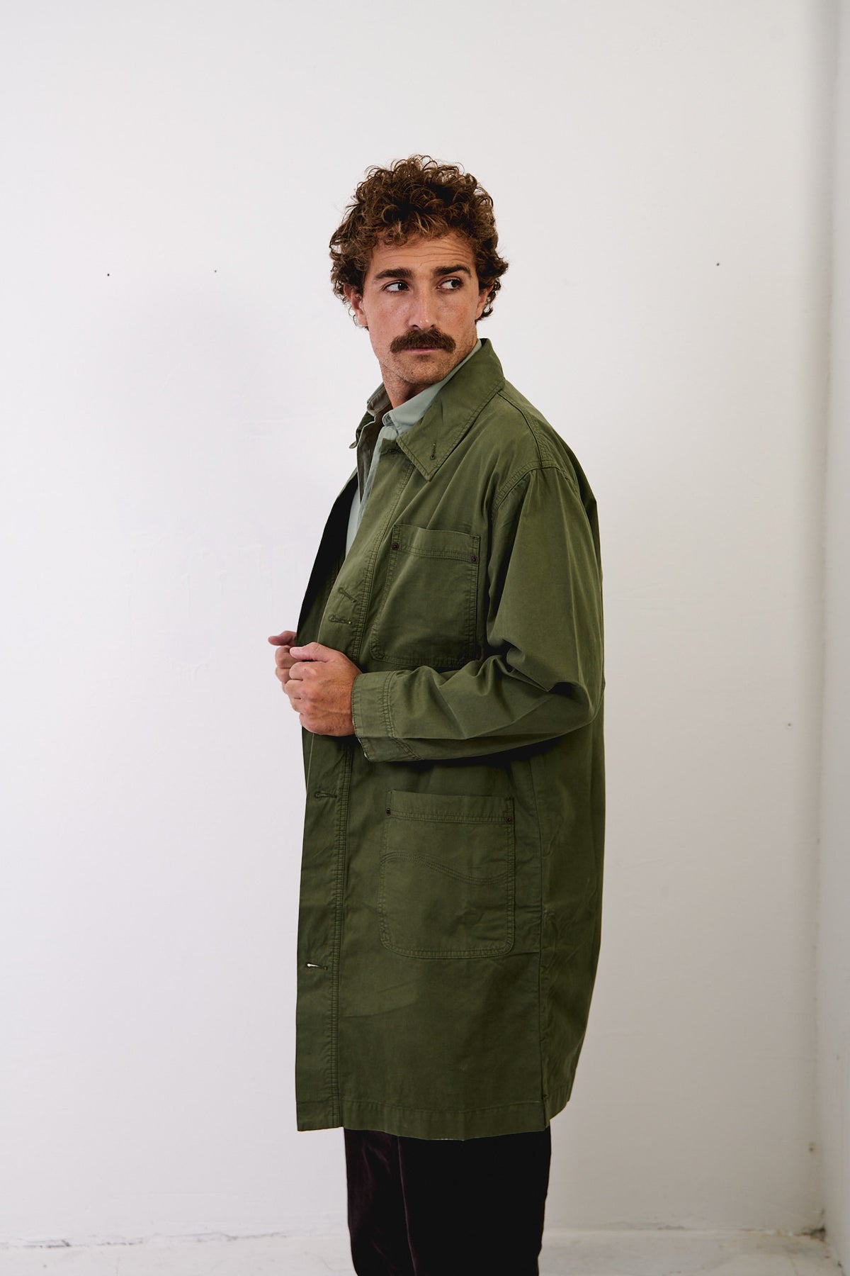 Tommy Dusty Leave - Abrigo Regular Fit Workwear Style