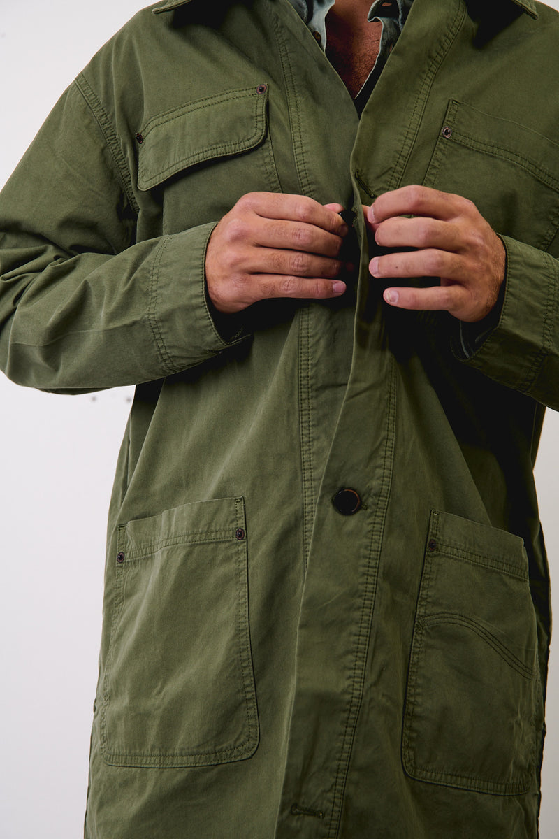 Tommy Dusty Leave - Abrigo Regular Fit Workwear Style