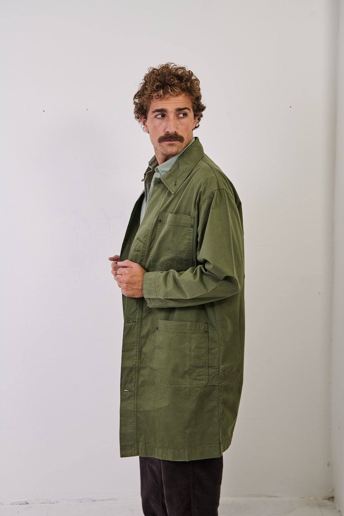 Tommy Dusty Leave - Abrigo Regular Fit Workwear Style