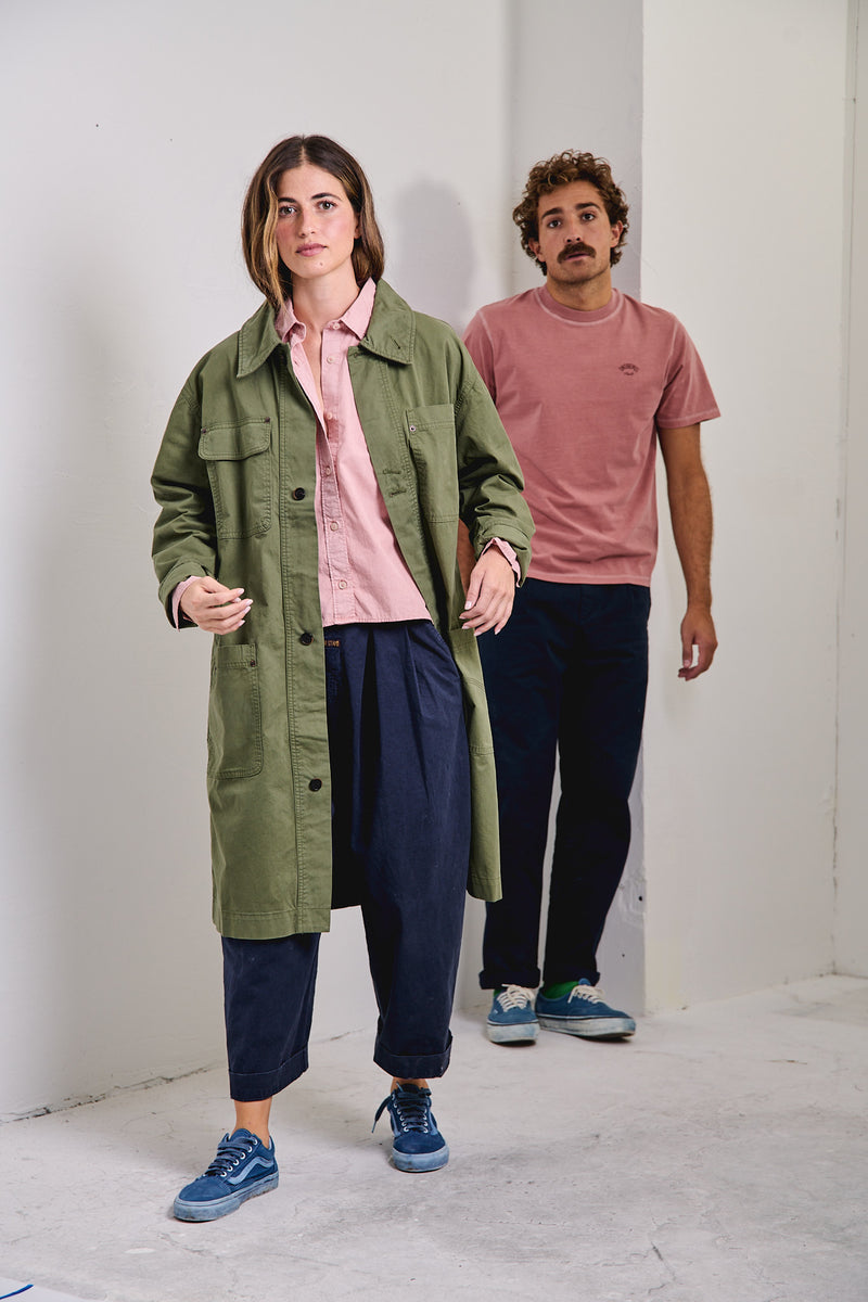 Tommy Dusty Leave - Abrigo Regular Fit Workwear Style