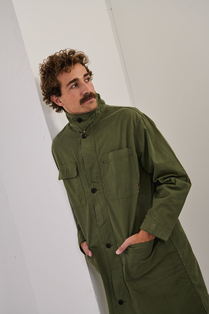 Tommy Dusty Leave - Abrigo Regular Fit Workwear Style