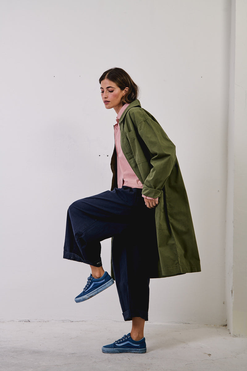 Tommy Dusty Leave - Abrigo Regular Fit Workwear Style