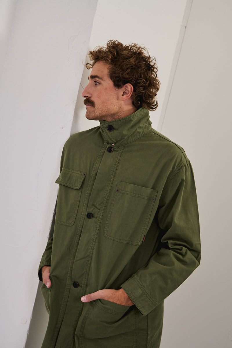 Tommy Dusty Leave - Abrigo Regular Fit Workwear Style