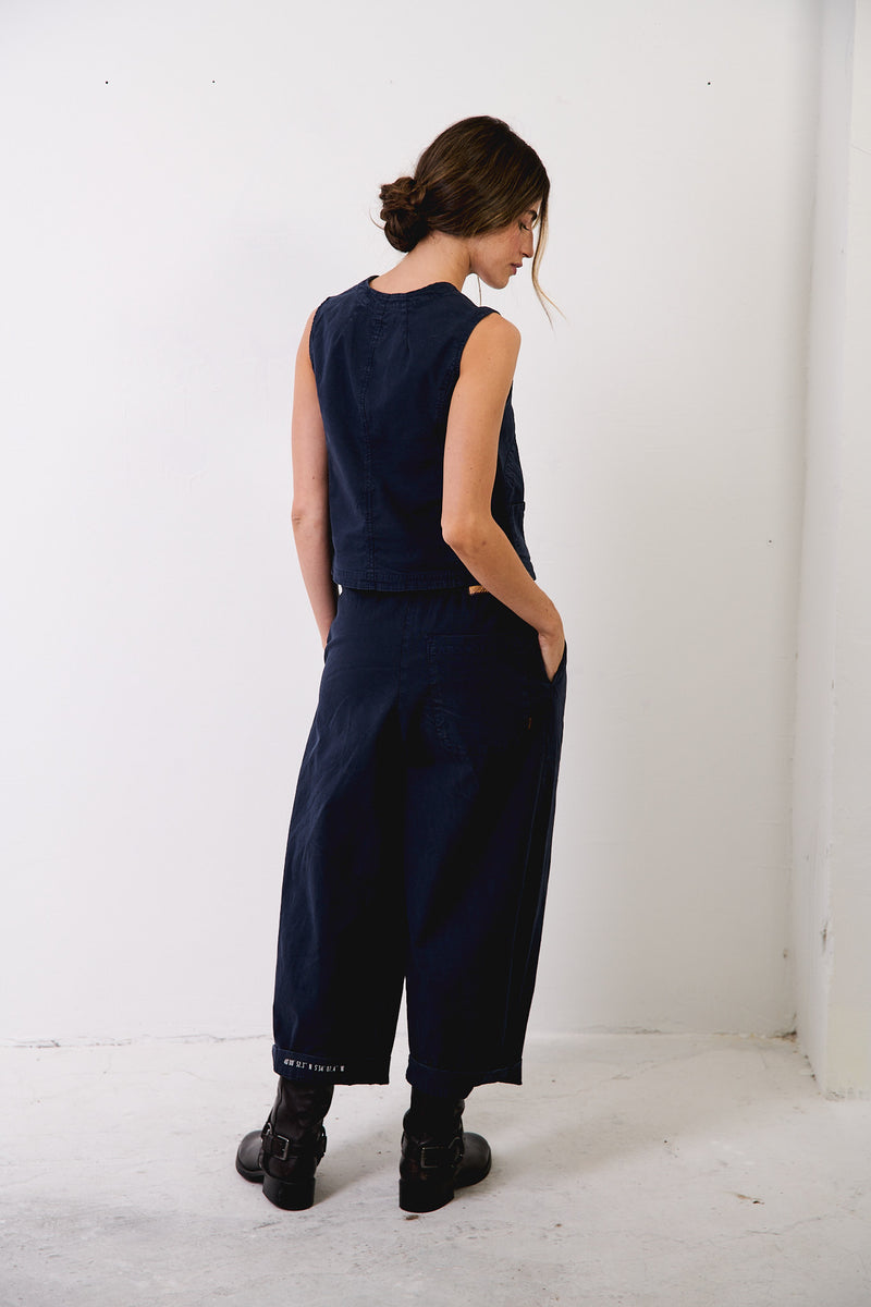 Aline Deep Sea - Pantalón tipo Barrel