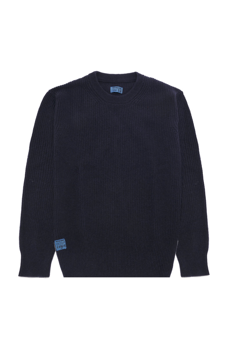 Sulfato Dark Indigo - Oversize Fit Crew Neck Sweater