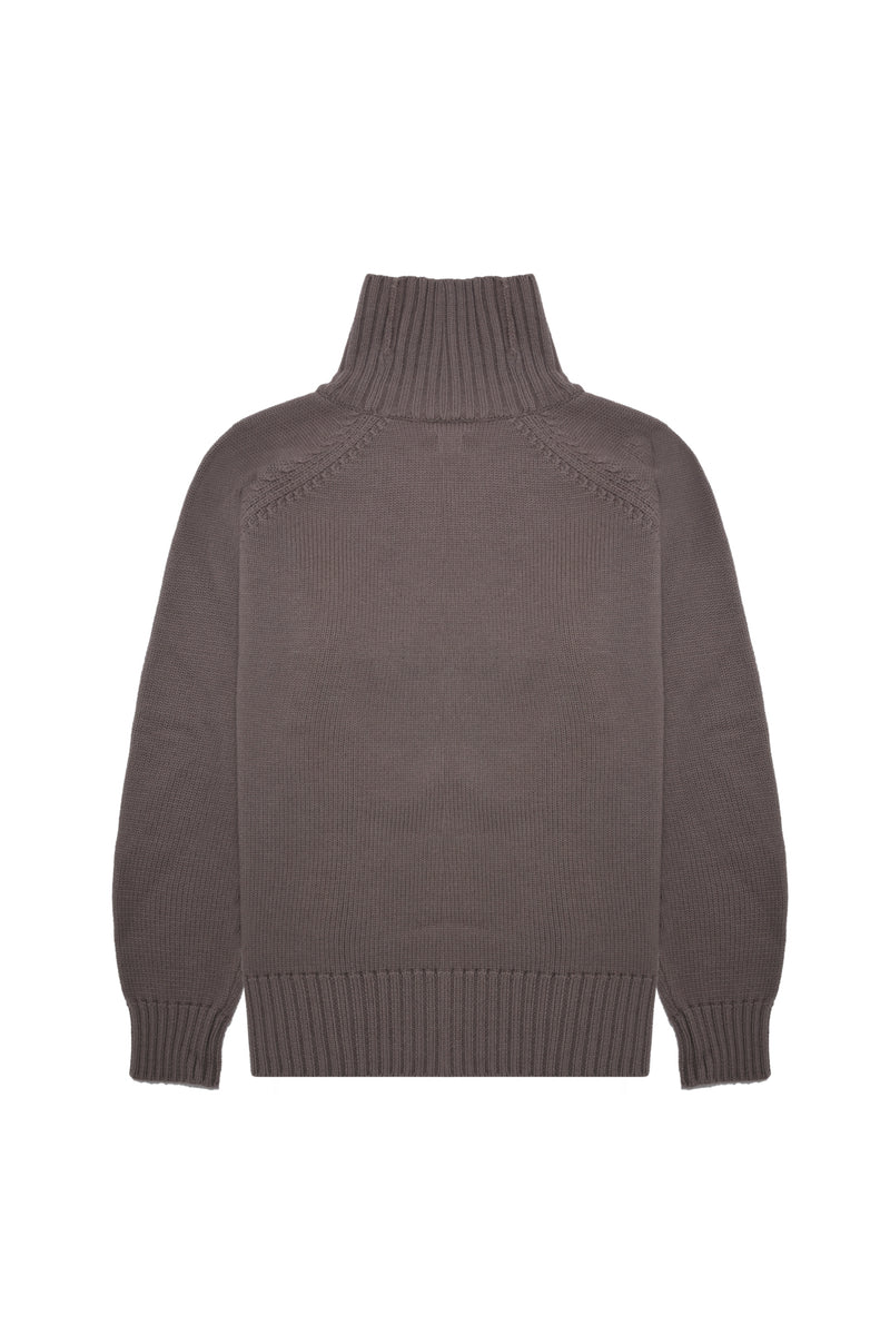 Sappelly Sand - Jersey de Cuello Vuelto Relaxed Style